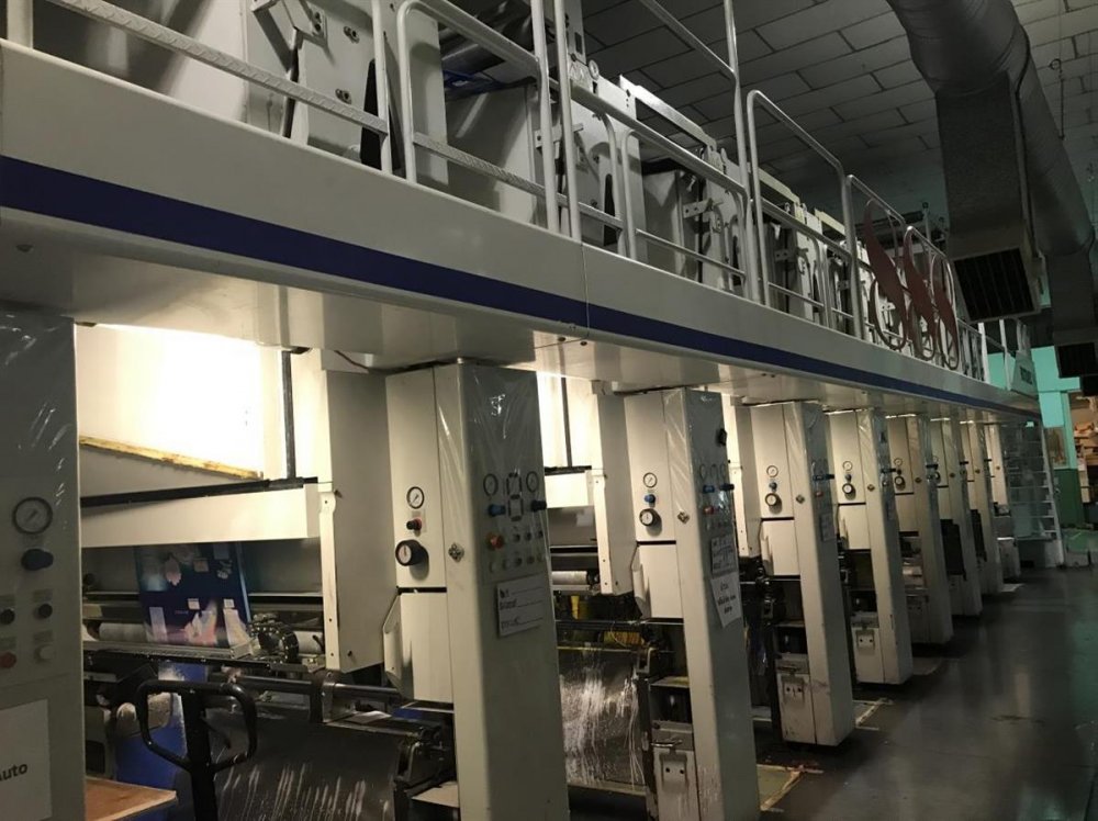 Rotomec Bobst Rs888 Rotogravure Press 9 Colors Rotogravure Printing Machines Used Flexo