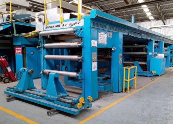 TECMO Elflex 1400 VA 7 Kaschierung und laminirung Maschine SOLVENT / WATER BASED
