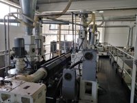 3 capas COLINES HANDrollEX 1000A Linea de extrusion